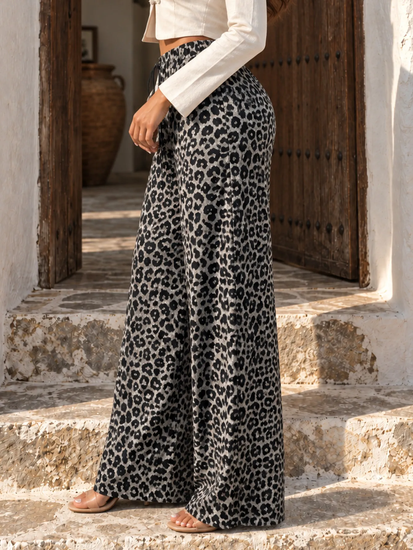 AD2651 Pantalón holgado estampado animal print 15698